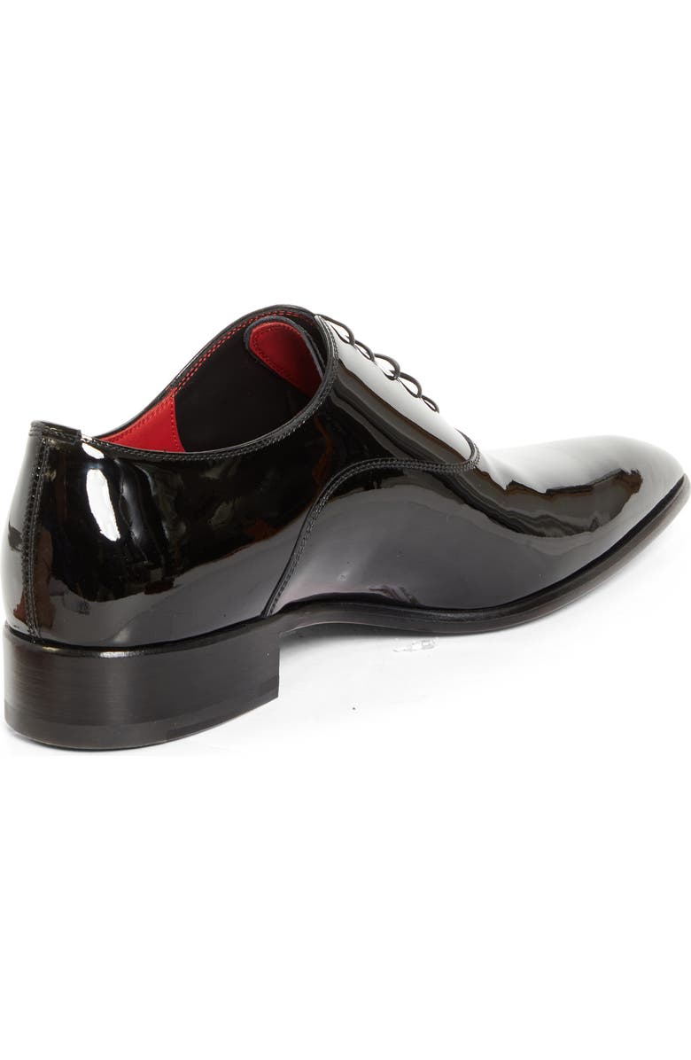 Christian Louboutin Pelvis Pointed Toe Oxford, Alternate, color, Black/ Lin Loubi