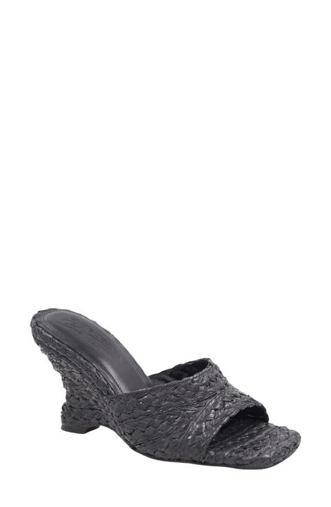 Breana Square Toe Wedge Mule
