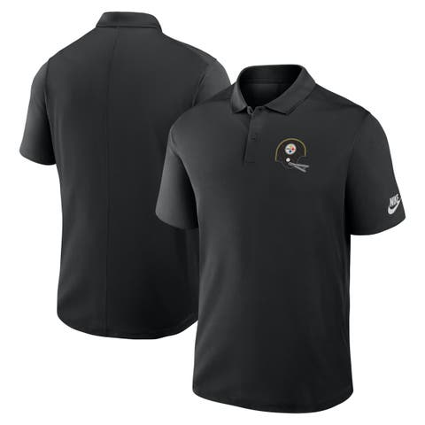 Men's Nike Black Pittsburgh Steelers Rewind Victory Performance Polo