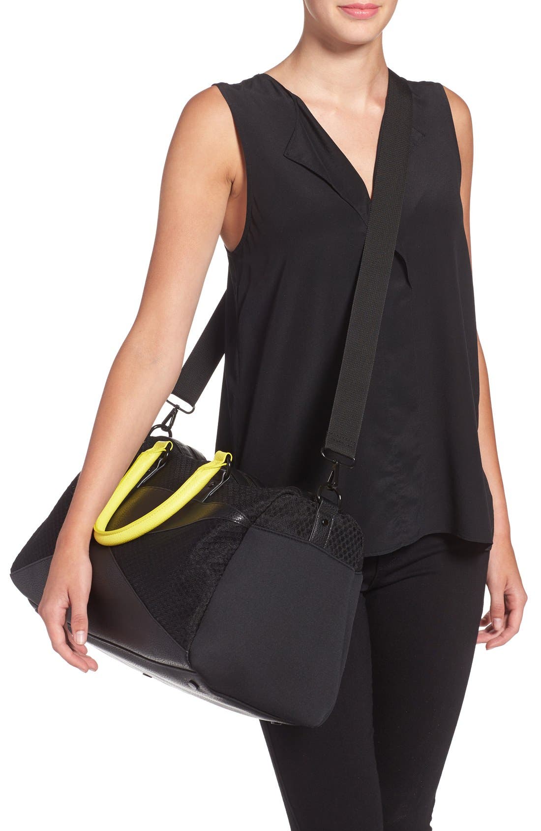 POVERTY FLATS by rian 'Sport' Duffel Bag, Alternate, color, 