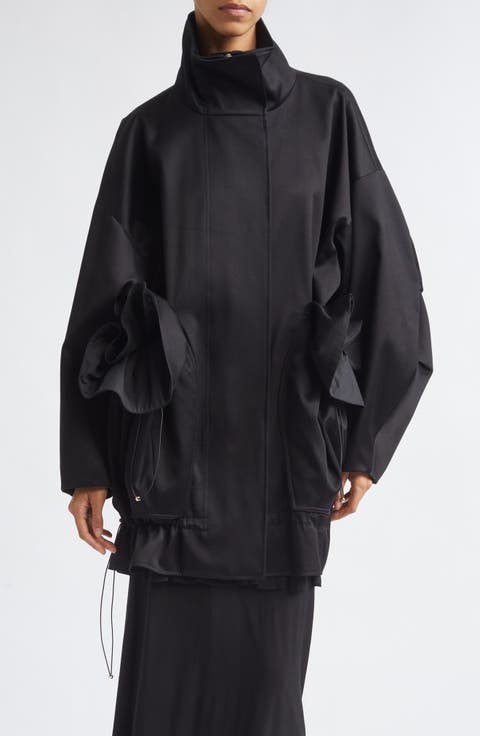 Chandra Cotton Sateen Coat