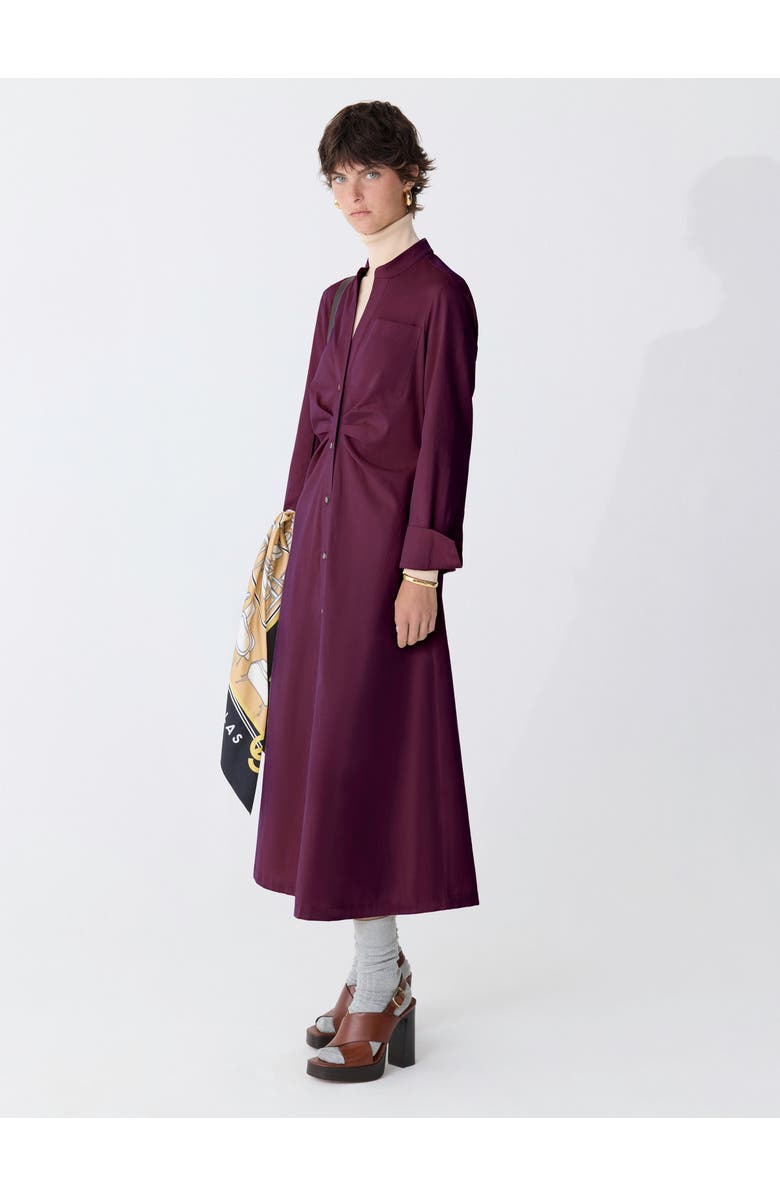 Callas Milano GENNY Longsleeve Shirtdress, Alternate, color, Violet