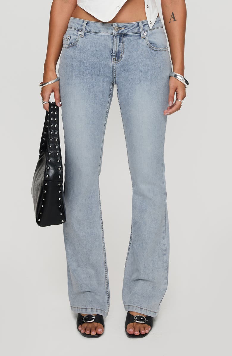 Princess Polly Bethany Low Rise Bootcut Jeans, Main, color, 