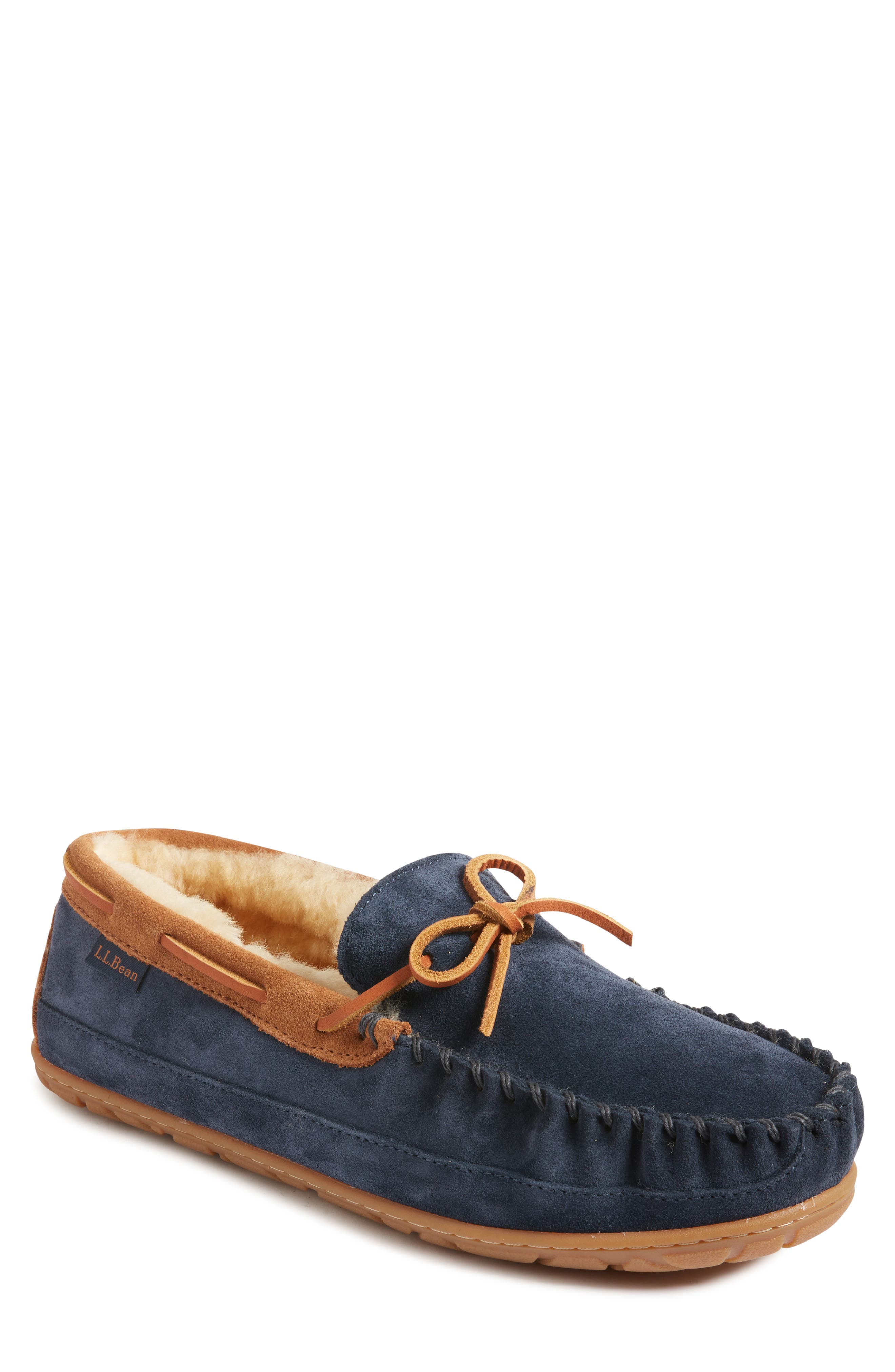 L.L.Bean Wicked Good Moccasin Slipper, Main, color, 