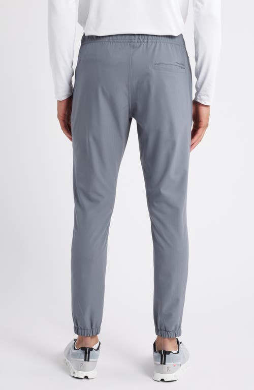 Travismathew 2.0 Travel Pants In Grey Pinstripe