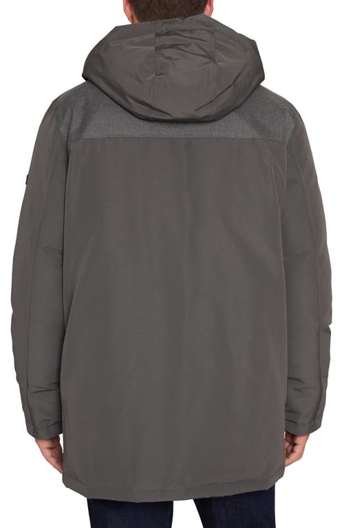 Shop Sam Edelman Expedition Water Resistant Mixed Media Hooded Insulated Coat