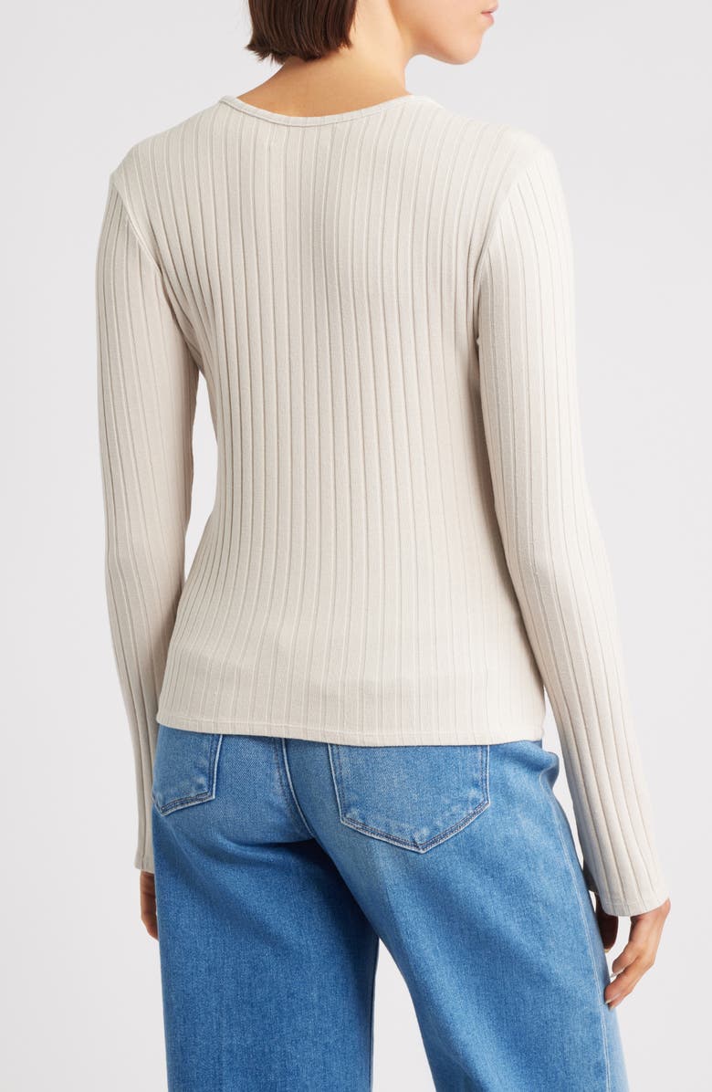 Bella Dahl Rib Cardigan, Alternate, color, Moon Stone