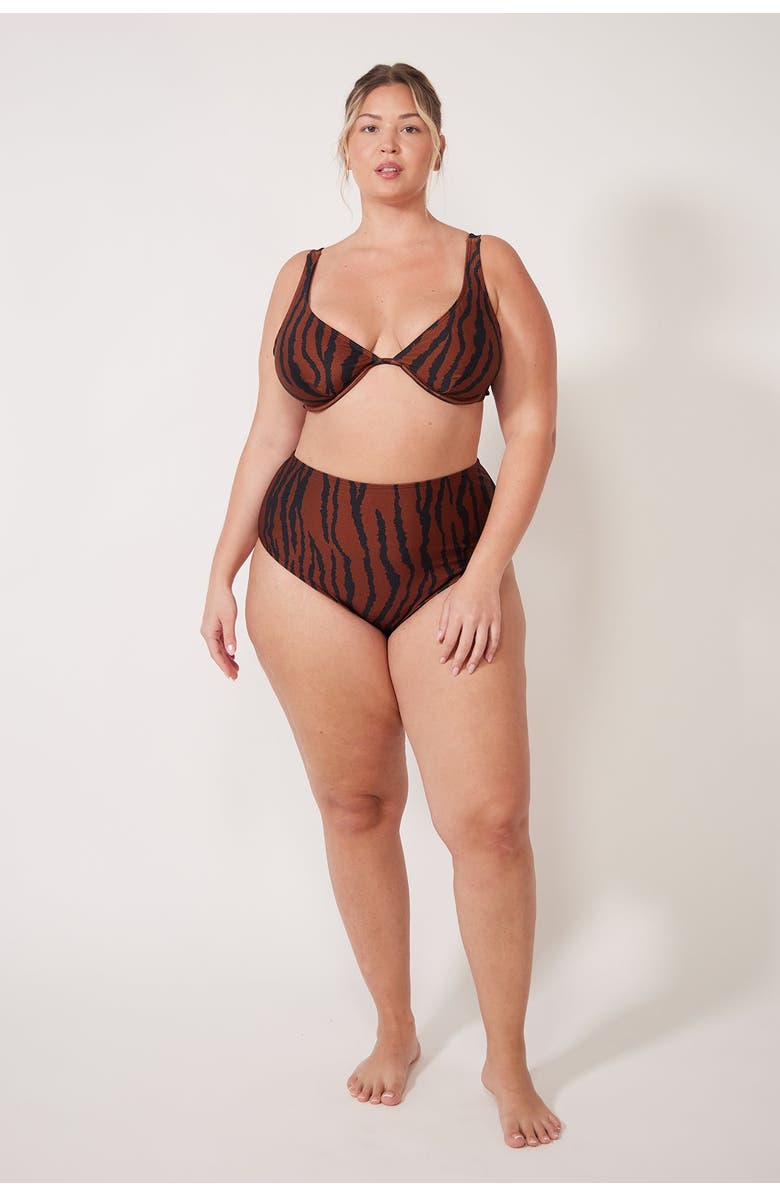 Villa Fresca Amelia Bikini Swimsuit Top, Alternate, color, Sahara