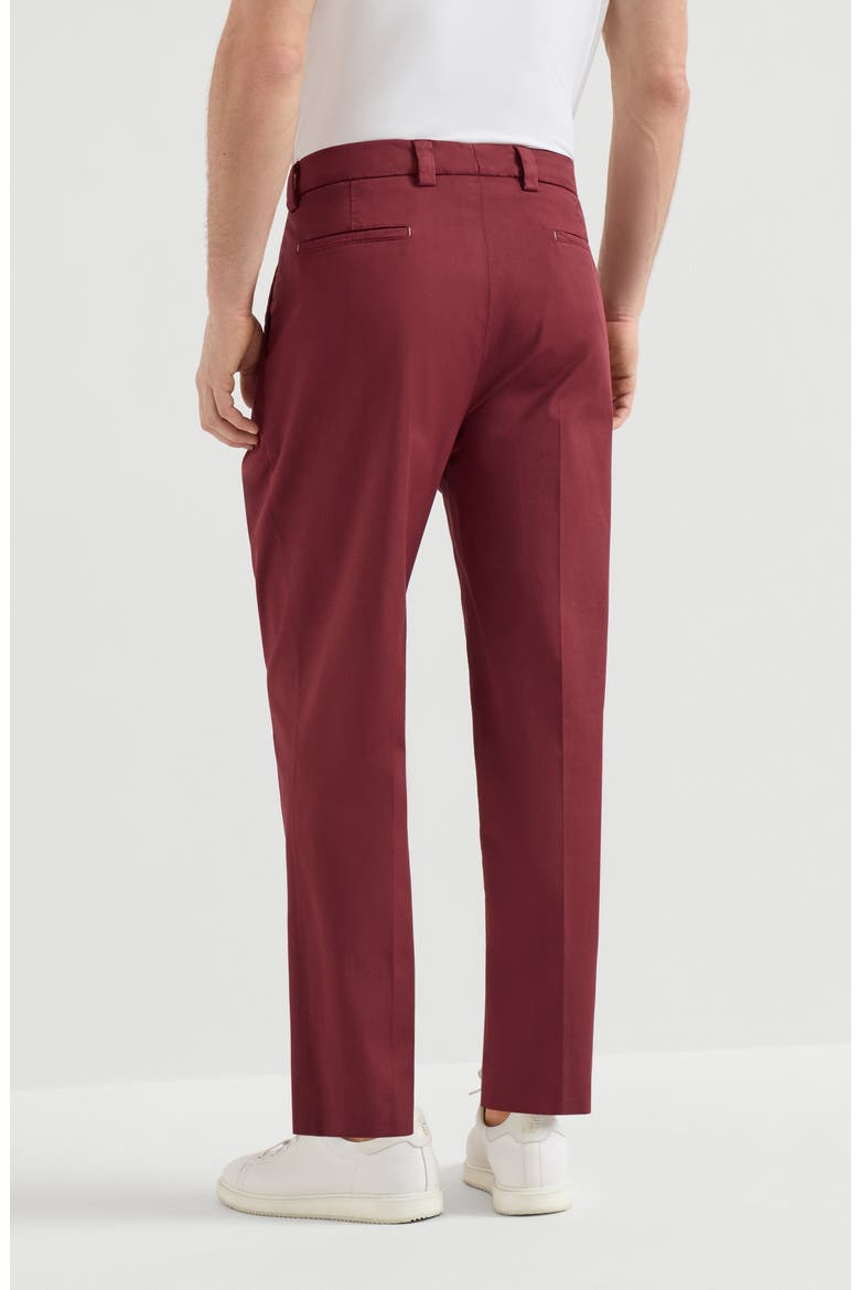 Trousers with tee holder, Alternate, color, Cherry