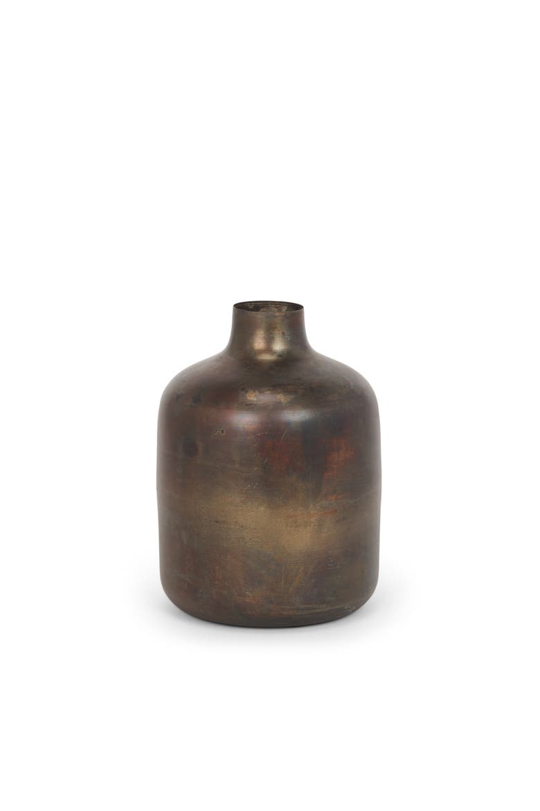 Daya Metal Vase, Main, color, Gold