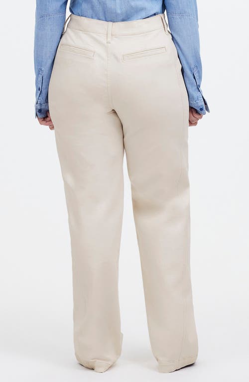 Madewell Tapered Denim Trousers In Vintage Ivory