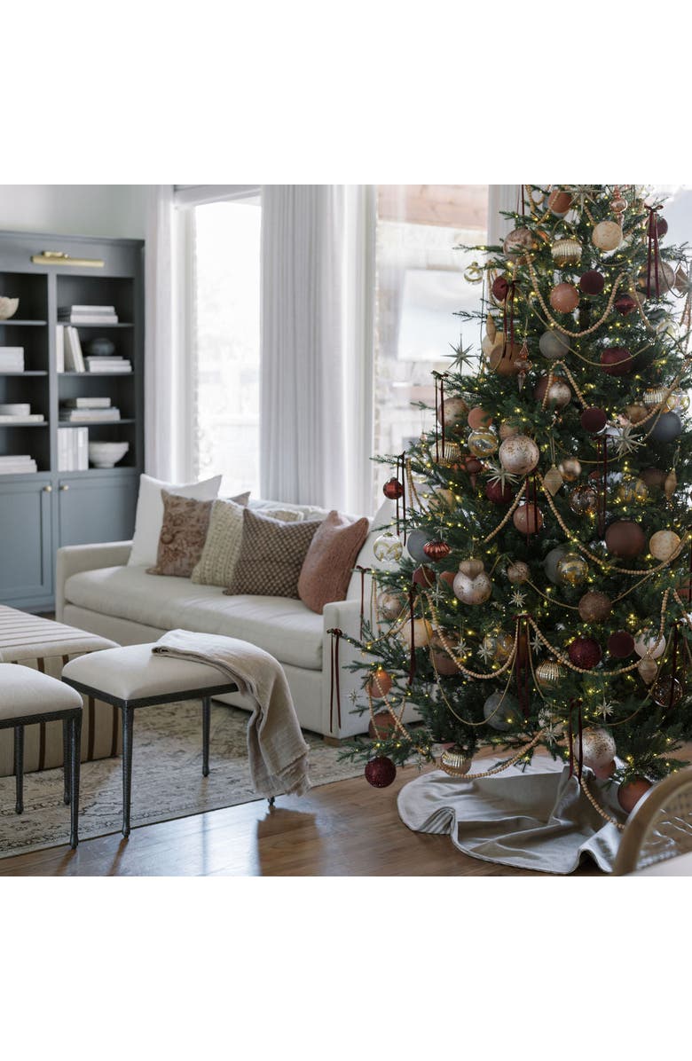 CG Hunter 6" Gold Glitter Starburst Ornament, Alternate, color, Gold Glitter