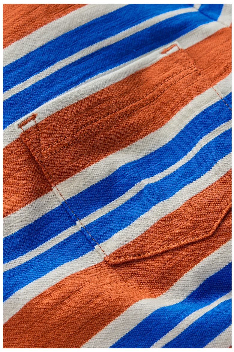 Kids' Everyday Long Sleeve Cotton Pocket T-Shirt, Alternate, color, BROWN / GALLERY BLUE