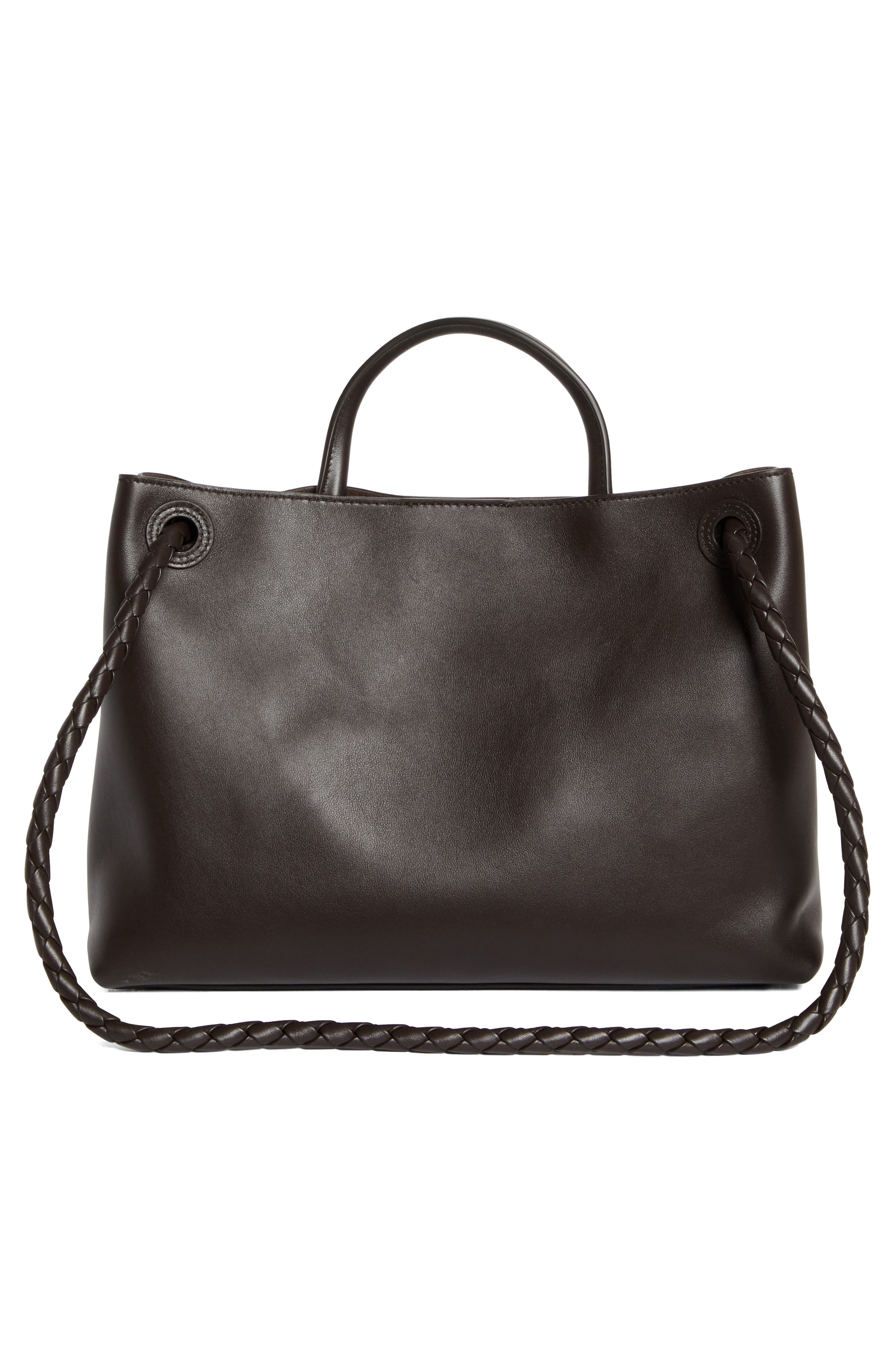 Bottega Veneta Medium Andiamo Leather Shoulder Bag, Alternate, color, 