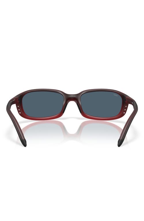 Costa Del Mar 59mm Wraparound Sunglasses In Red Sky/gray 580p