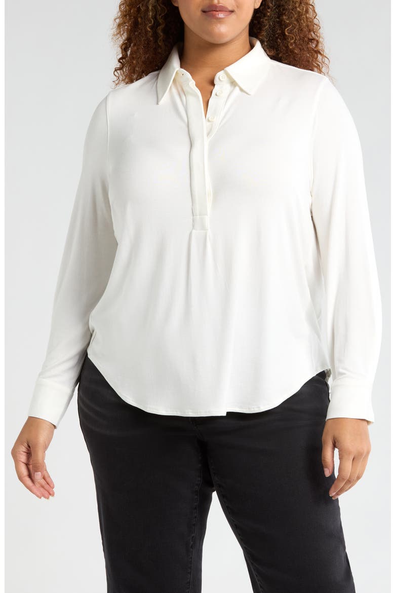 Elbe Popover Shirt, Main, color, WHITE