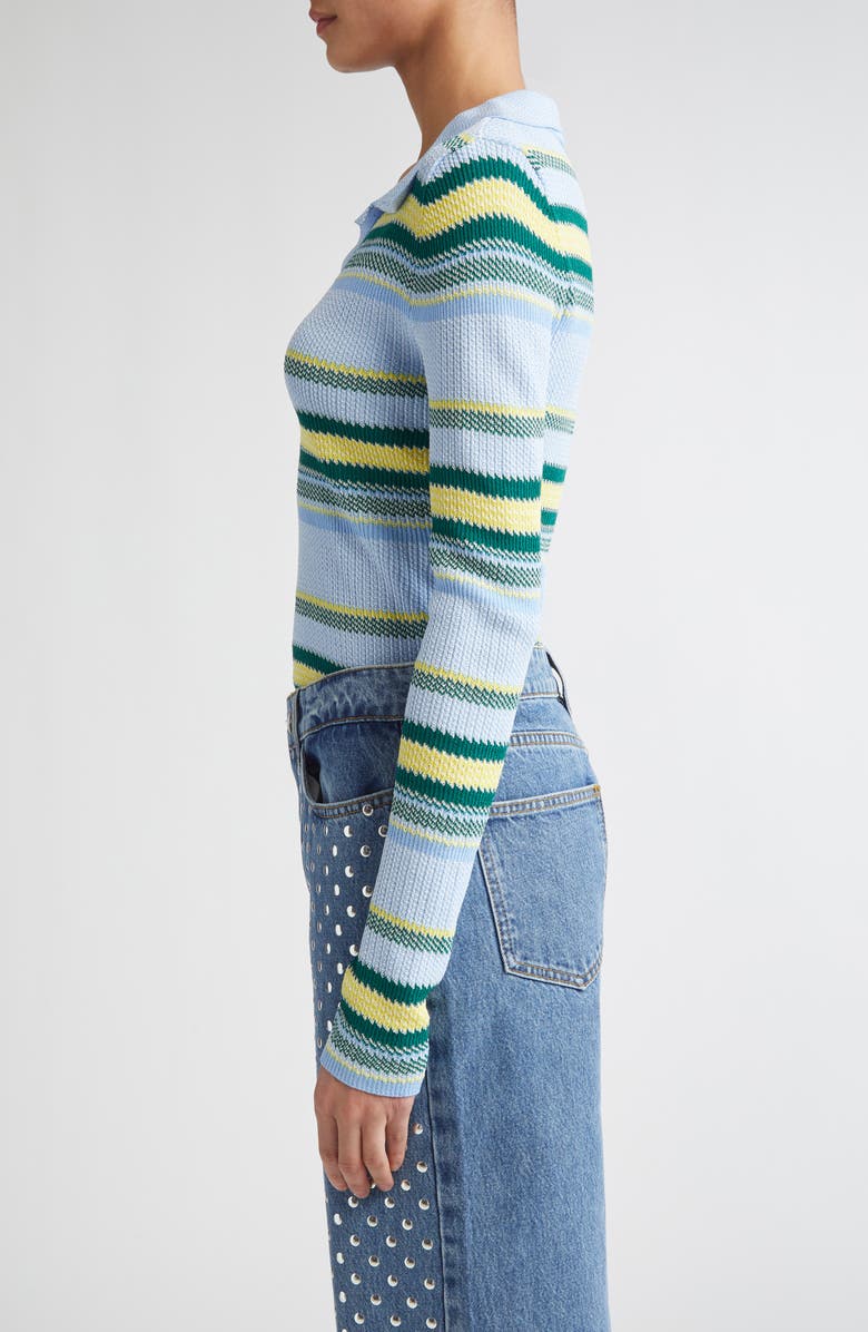 MONSE Stripe Jacquard Polo, Alternate, color, 