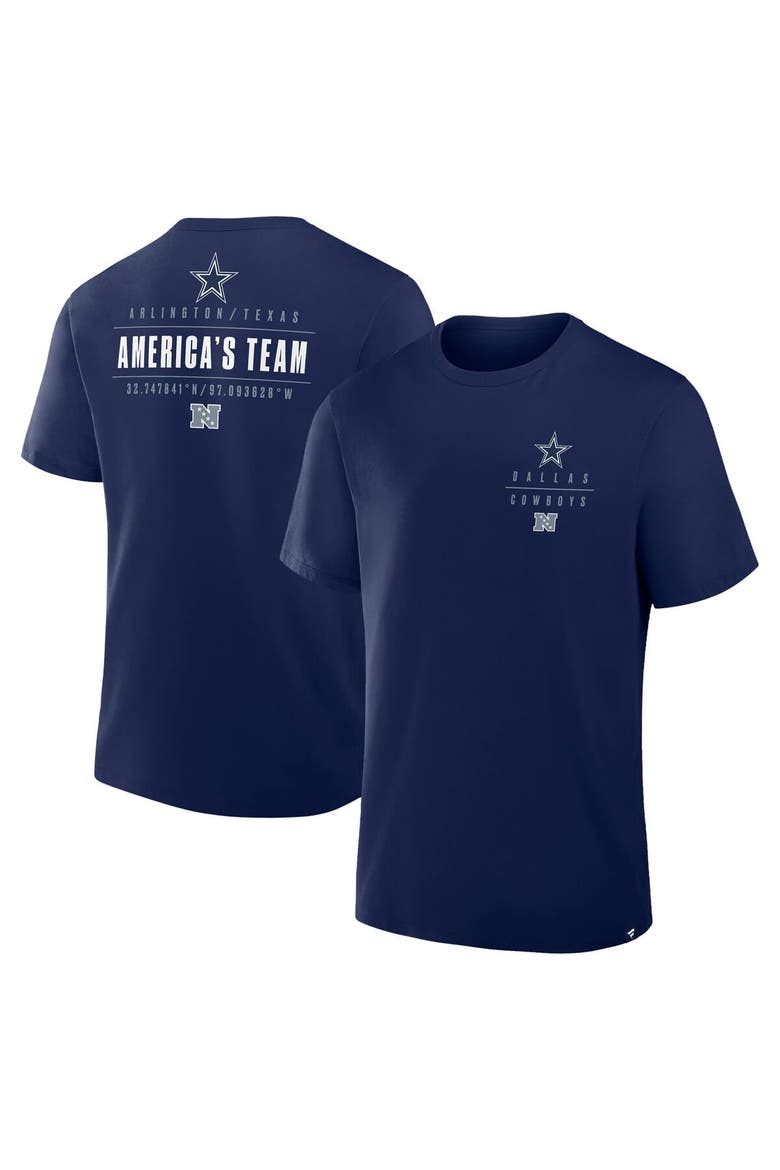 Men's Fanatics Navy Dallas Cowboys Passing Pocket Legacy T-Shirt, Main, color, Navy