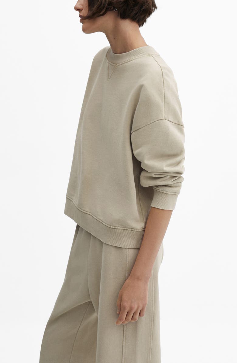 MANGO Oversize Crewneck Sweatshirt, Alternate, color,