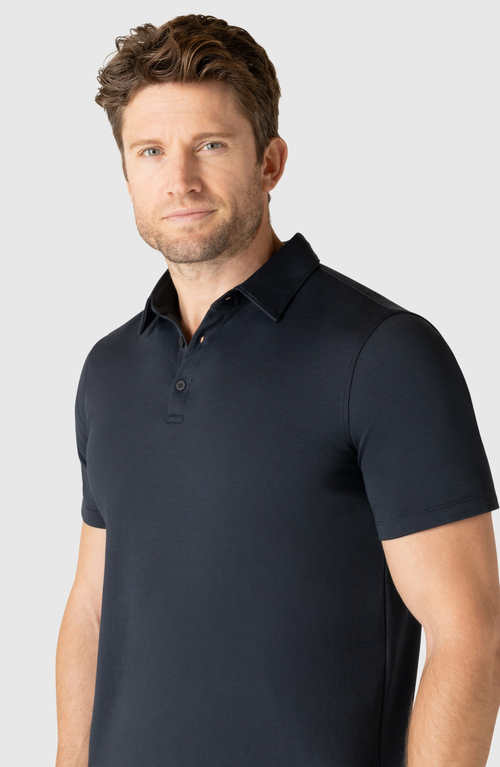 Jack Archer Jetsetter Tech Performance Polo In Black