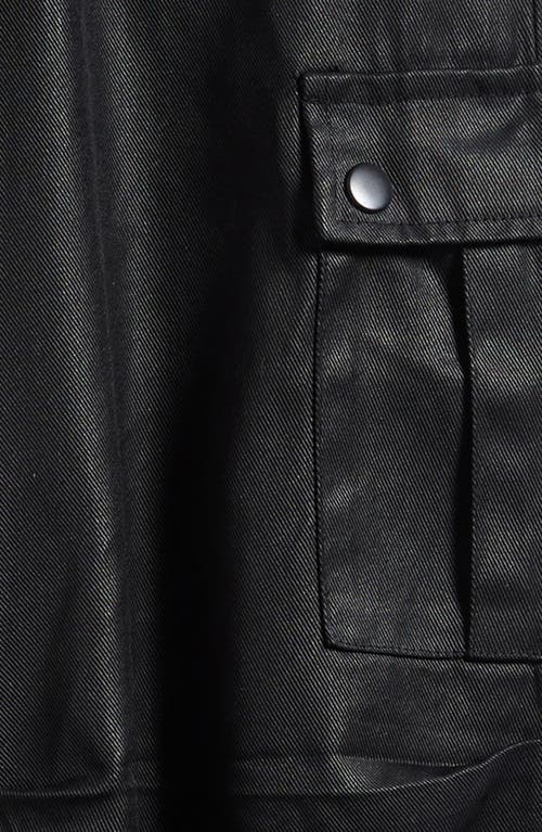 Tractr Kids' Coated Cargo Pants In Black