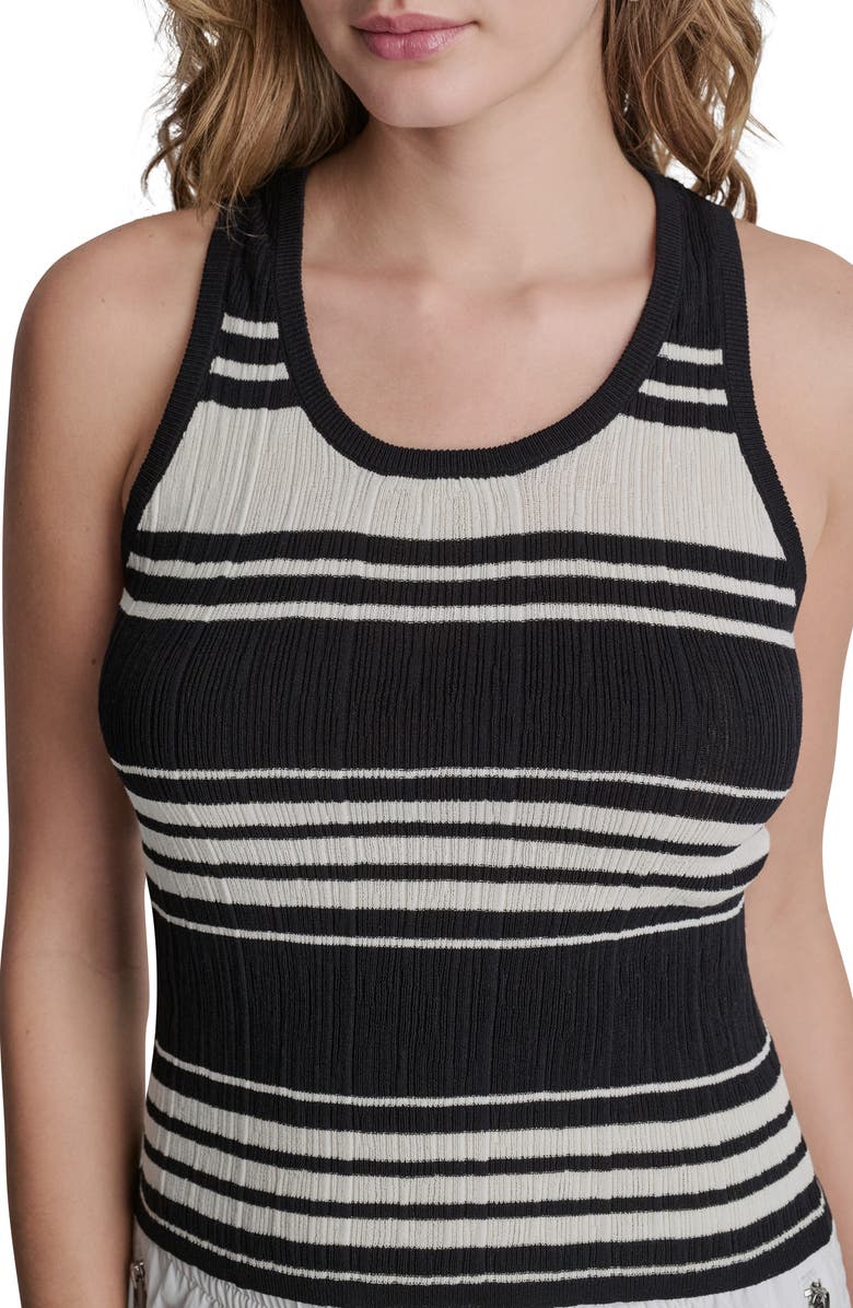 DKNY Stripe Sweater Tank, Alternate, color, 
