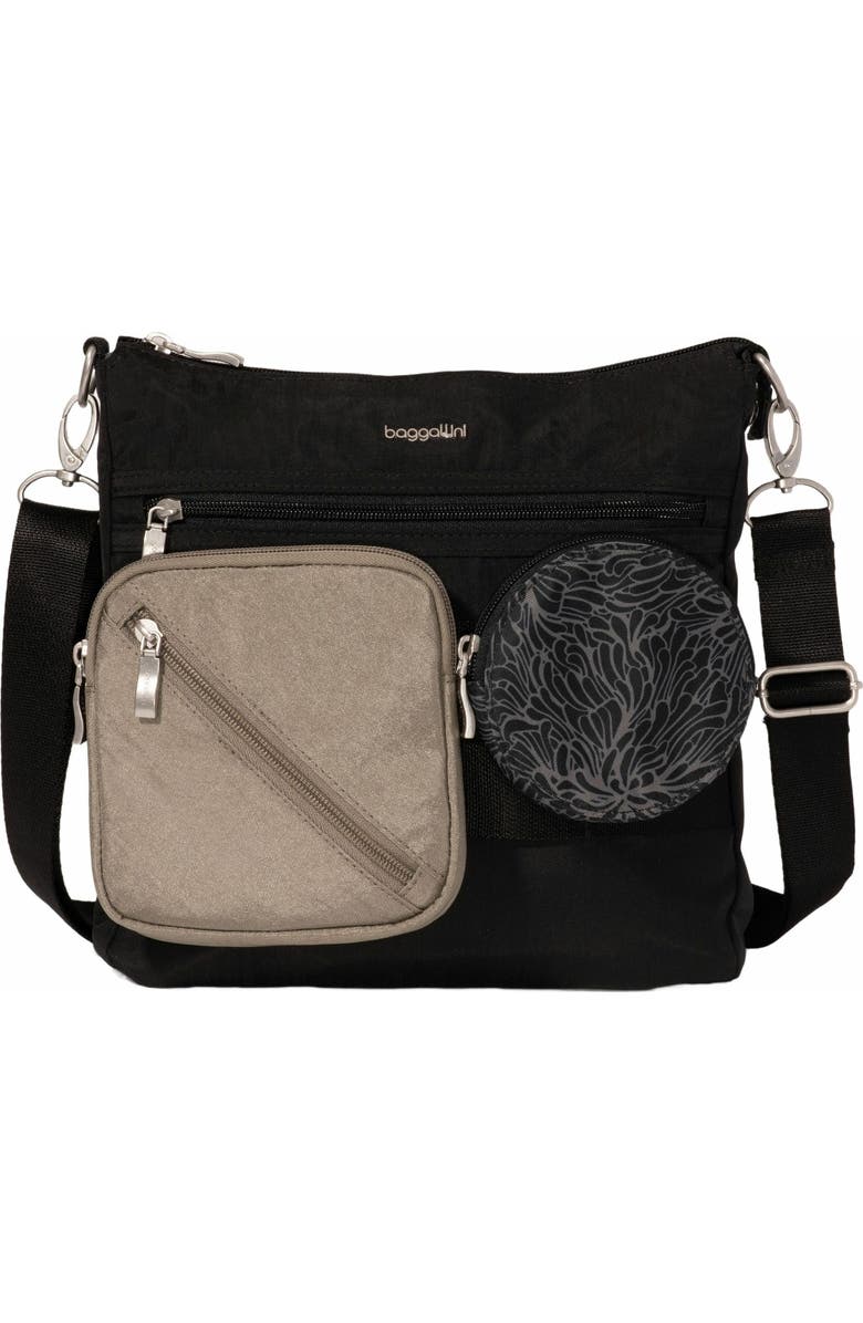 BAGGALLINI Snap & Go Modular Slim Crossbody Bag, Main, color, Black