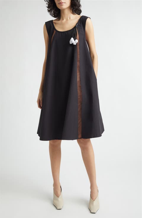 Lamp Shade Organic Cotton Trapeze Dress