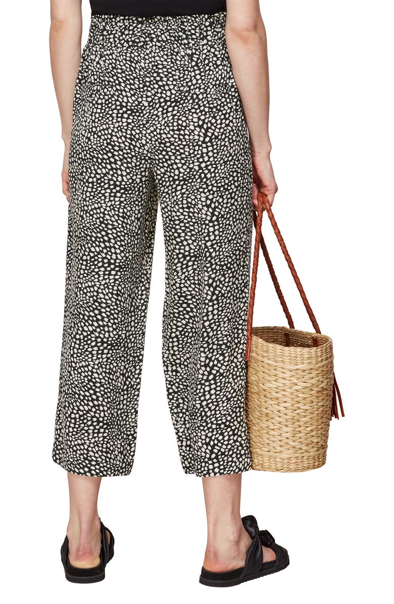 Whistles Animal Print Crop Trousers, Alternate, color, 