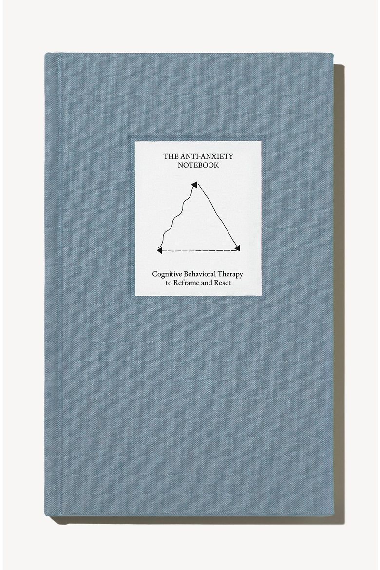 The Anti-Anxiety Guided Notebook, Main, color, Dusty Blue
