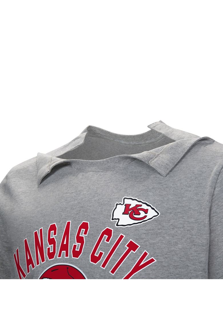 Men's  Gray Kansas City Chiefs Tackle Adaptive T-Shirt, Alternate, color, Gray