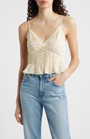 LoveShackFancy Elsette Lace & Ruffle Camisole