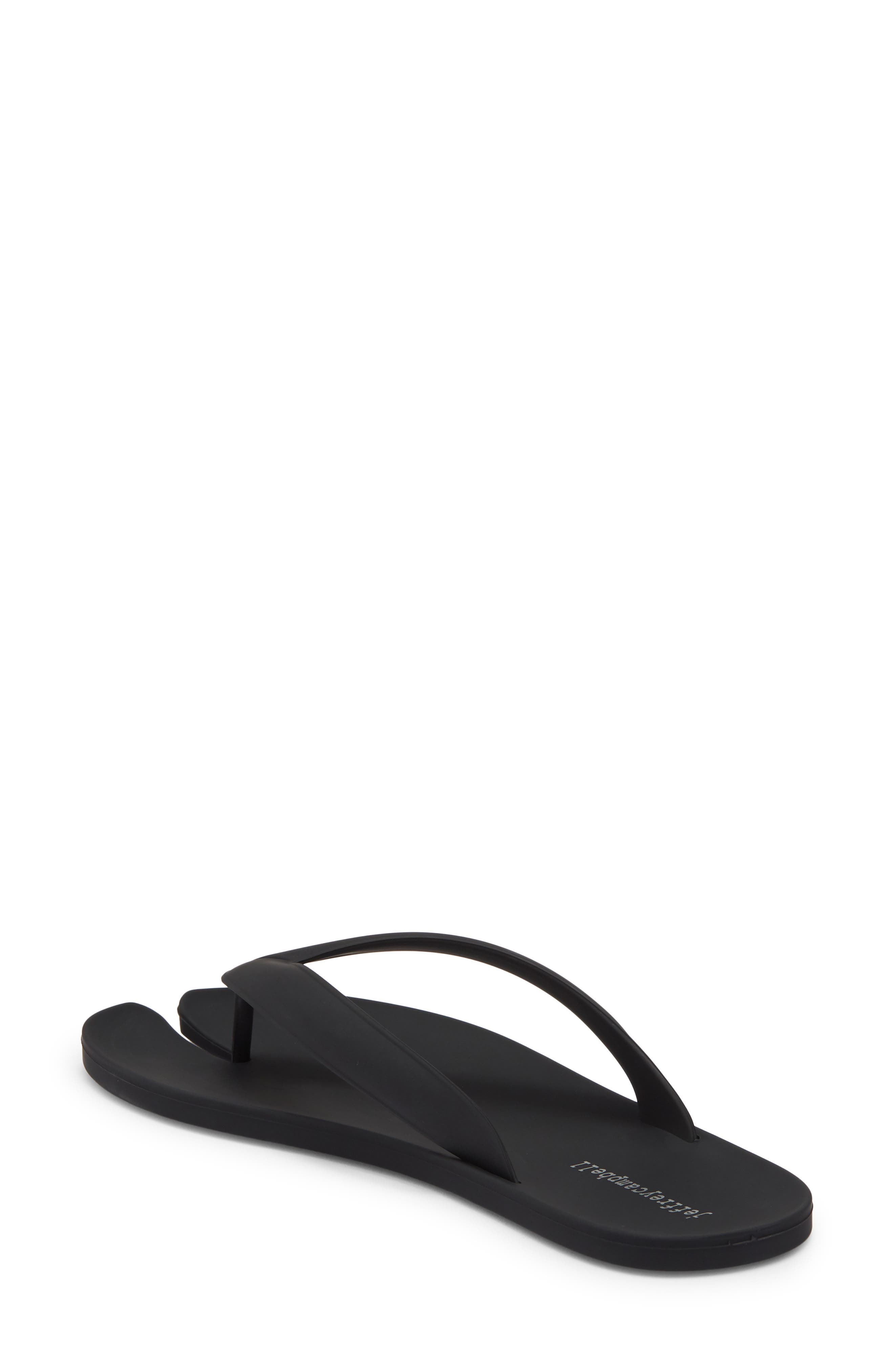 Jeffrey Campbell Zori Flip Flop, Alternate, color, Black Matte