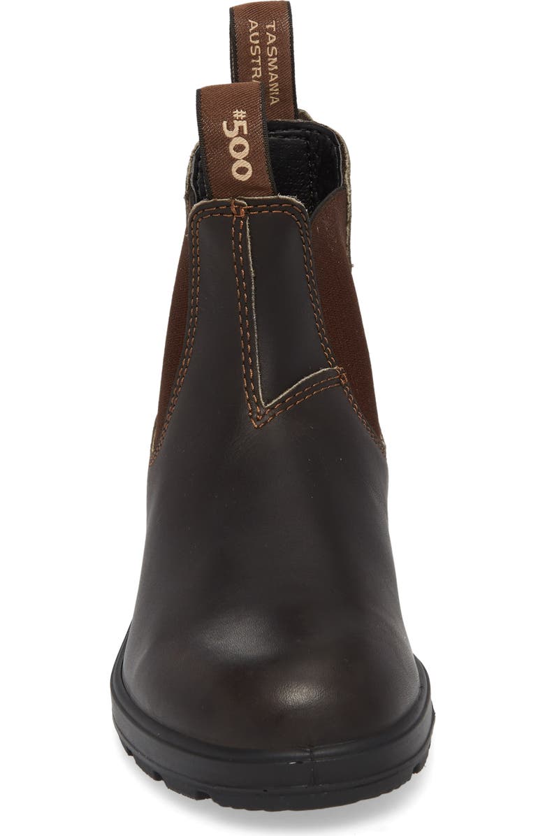 Blundstone Footwear Gender Inclusive Black Chelsea Boot, Alternate, color, Stout Brown Leatherdnu