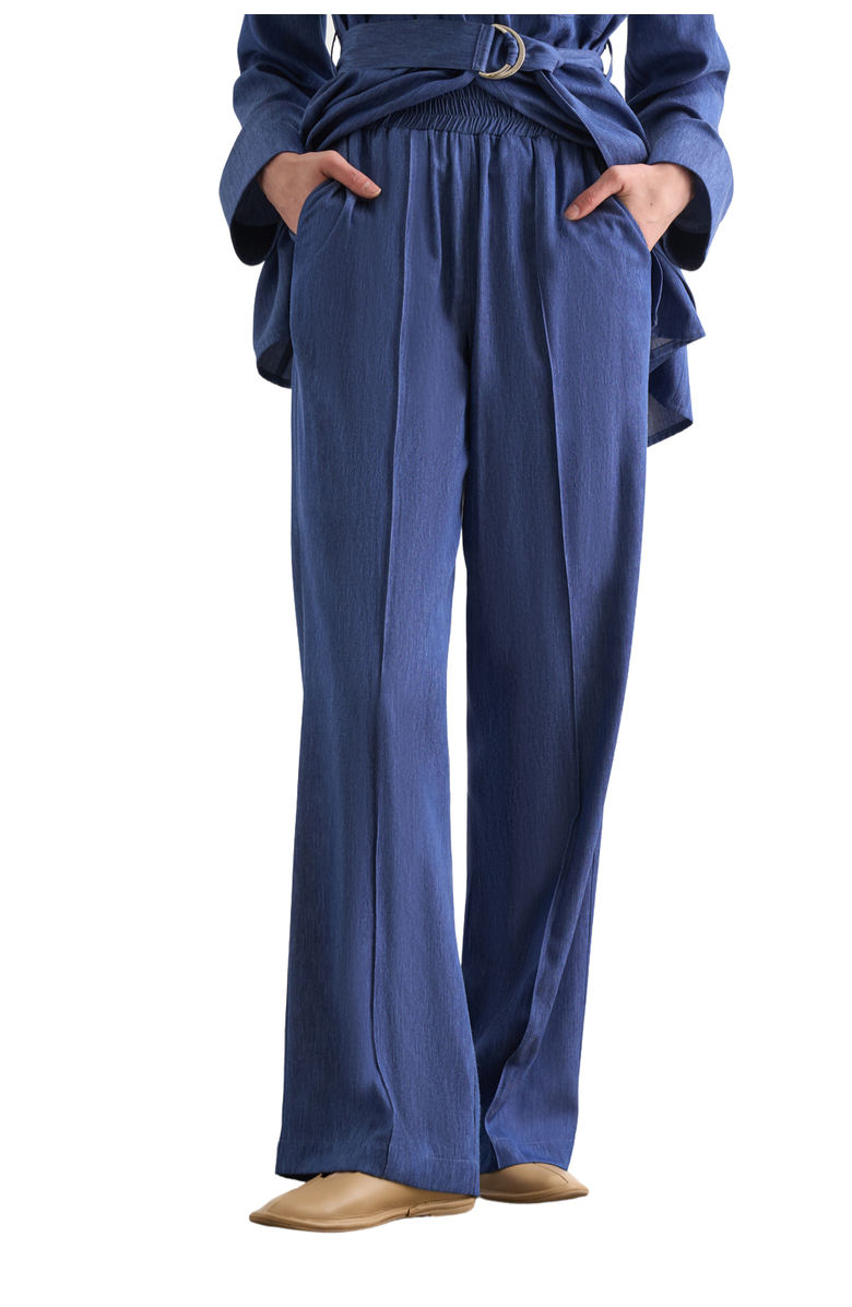 Mizalle Elastic Trousers, Main, color, Indigo