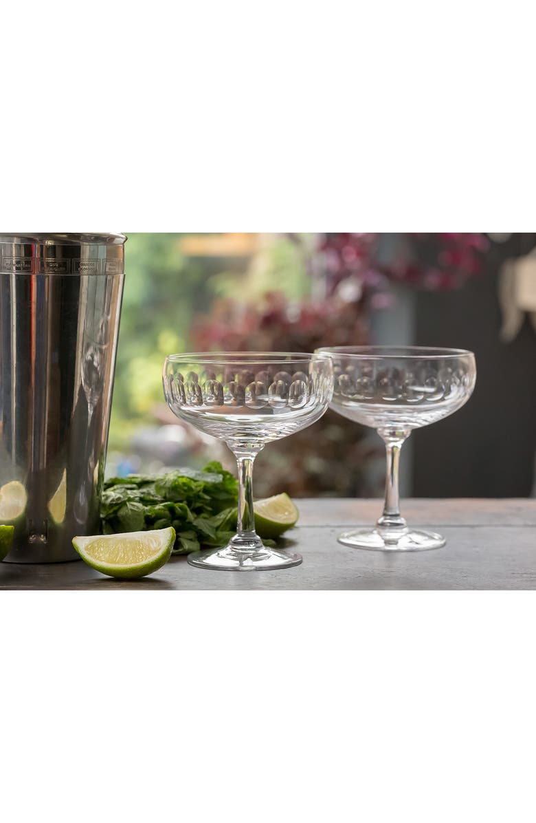 The Vintage List Set of 2 Crystal Cocktail Glasses, Alternate, color, Lens