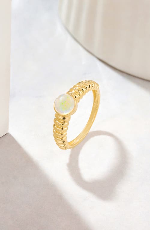 Ys Gems Ethiopian Opal Ring In Gold
