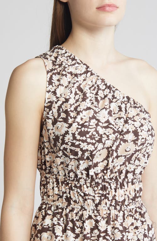 Rails Selani Asymmetric Midi Dress In Russet Floral