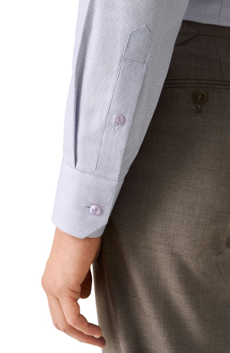 Eton Contemporary Fit Semisolid Cotton Dress Shirt, Alternate, color, Pink