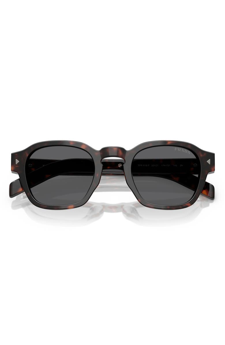 Prada 53mm Phantos Sunglasses, Alternate, color, Dark Grey