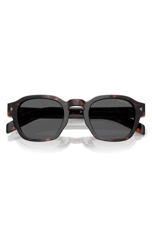 Prada Eyewear Square Frame Sunglasses In Dark Grey