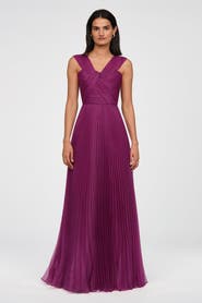 Theia Laurel Organza Gown