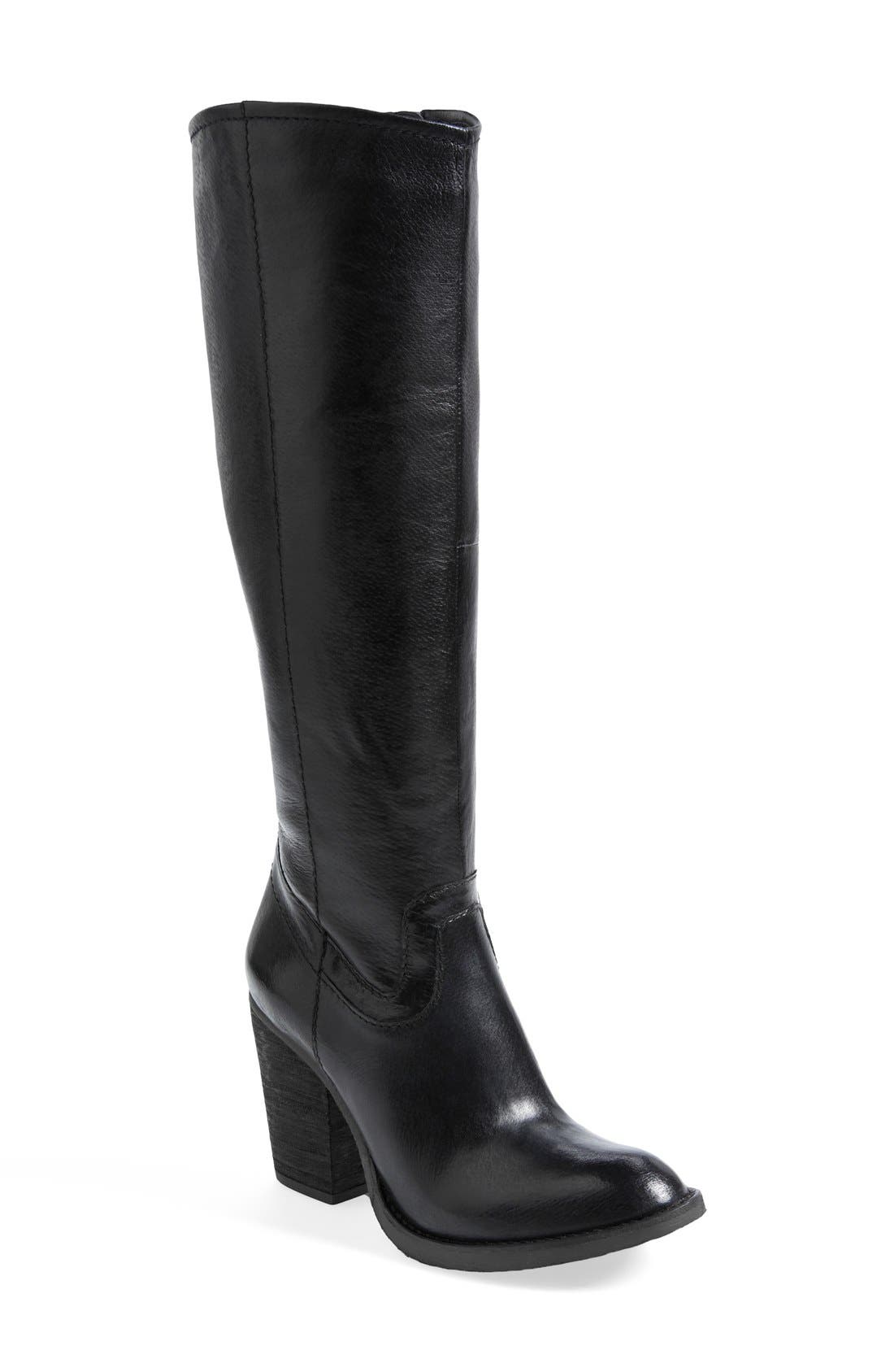 Steve Madden 'Carrter' Knee High Leather Boot, Main, color, 