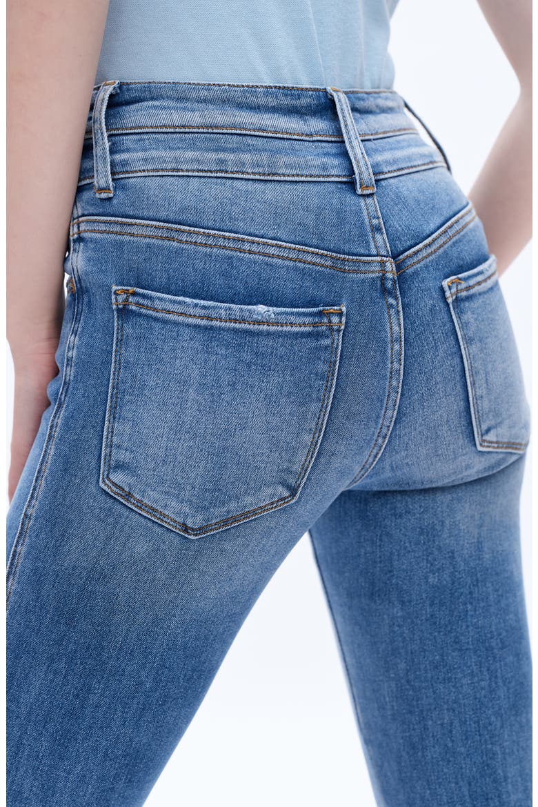 High Waist Flare Jeans, Alternate, color, MEDIUM BLUE