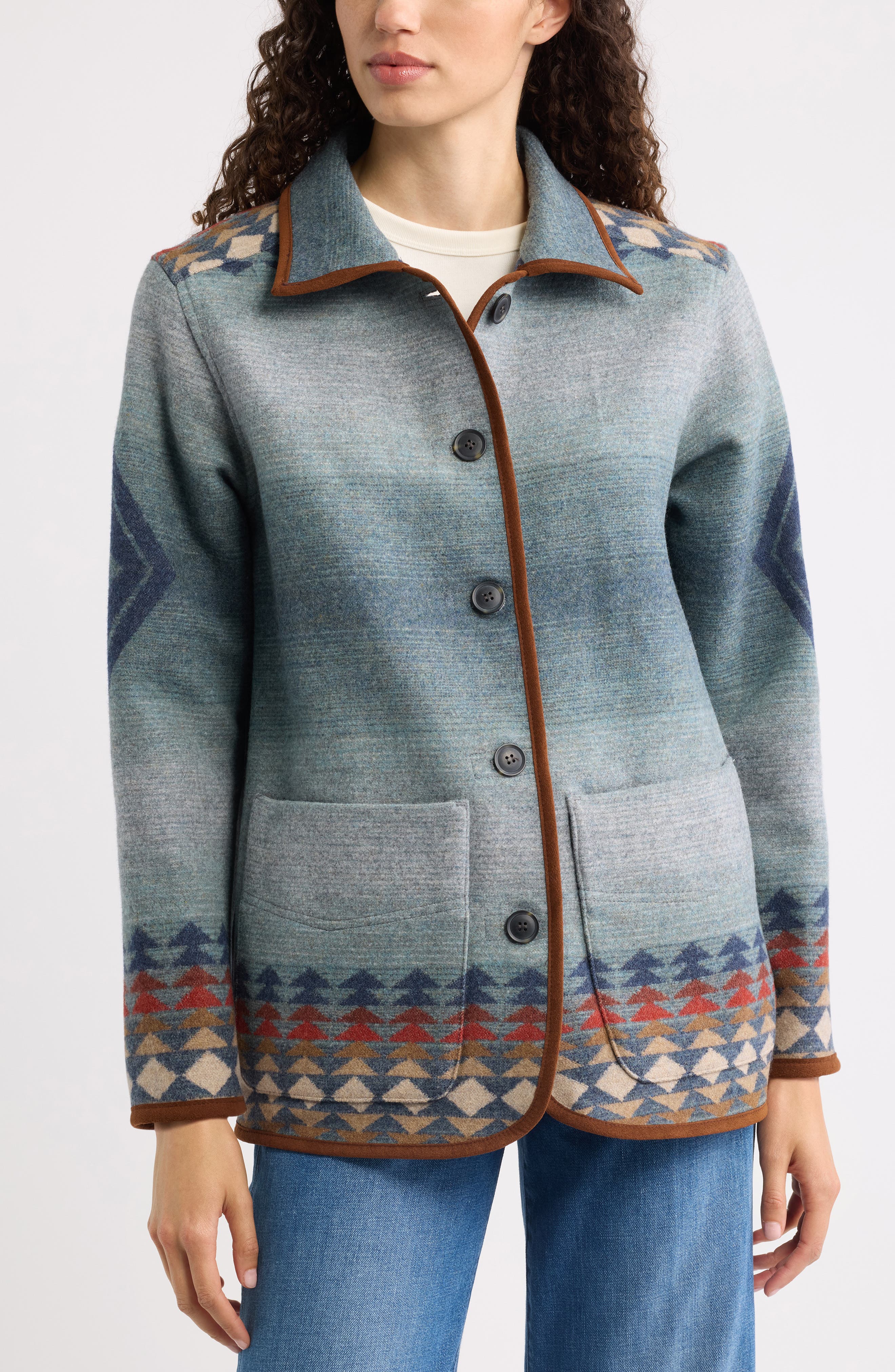Pendleton Reversible Wool Coat (Women) | Nordstrom
