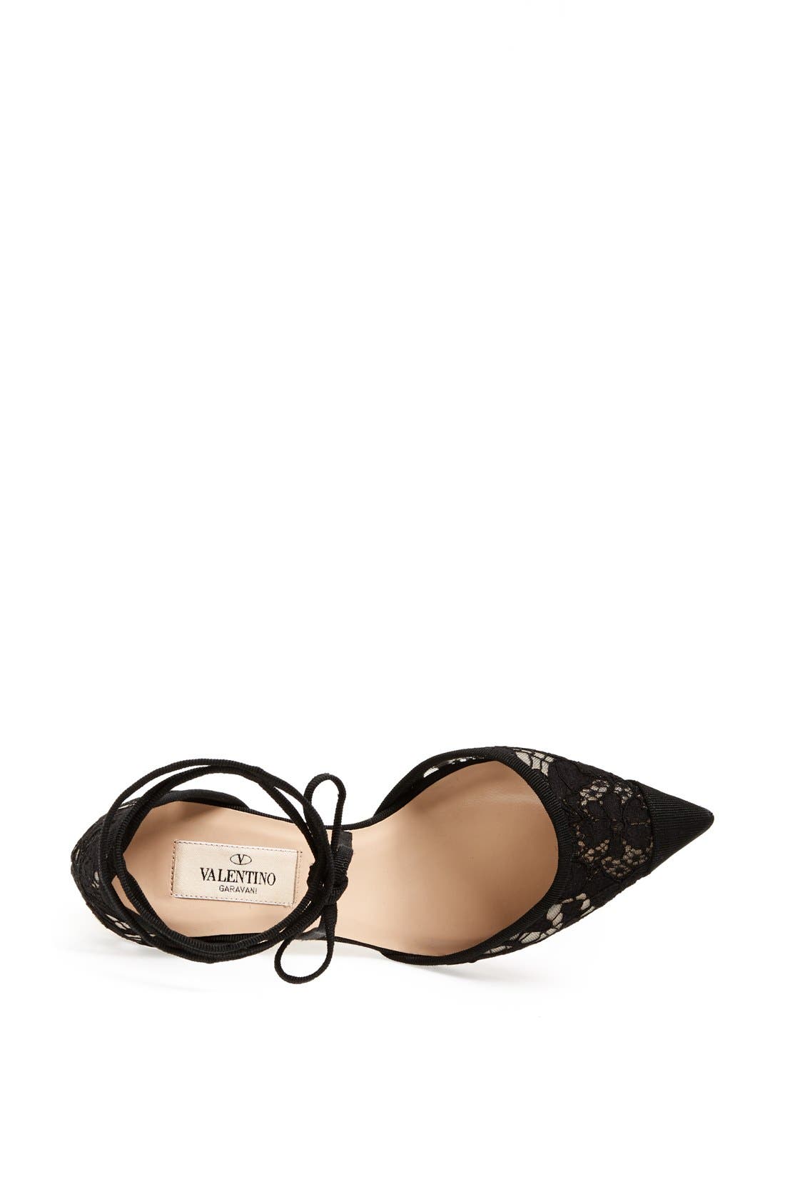 'Lace' Espadrille Wedge, Alternate, color, BLACK