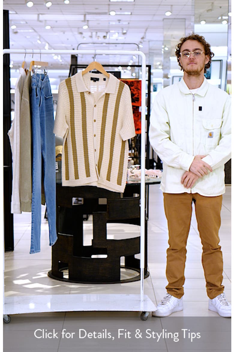 Stripe Cotton Button-Up Shirt video