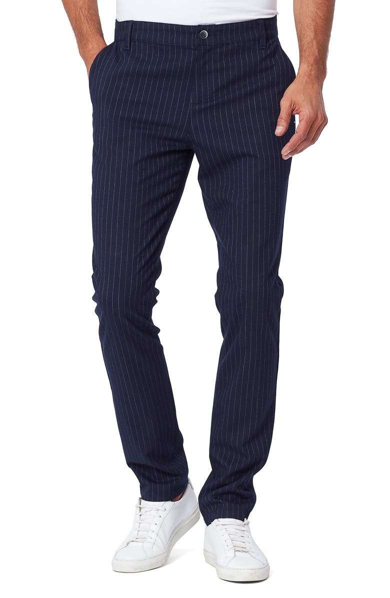 PAIGE Transcend Stafford Slim Fit Knit Pants, Main, color, Navy Shadow