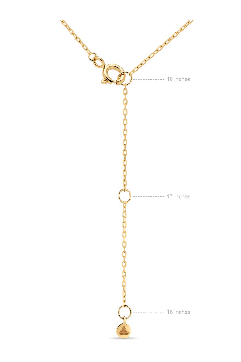Cable Chain Necklace in 14K Gold Adjustable, Alternate, color, Gold