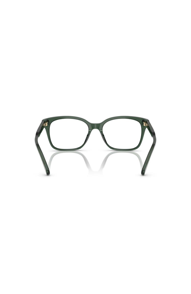 RALPH 53mm Rectangle optical glasses, Alternate, color, Green